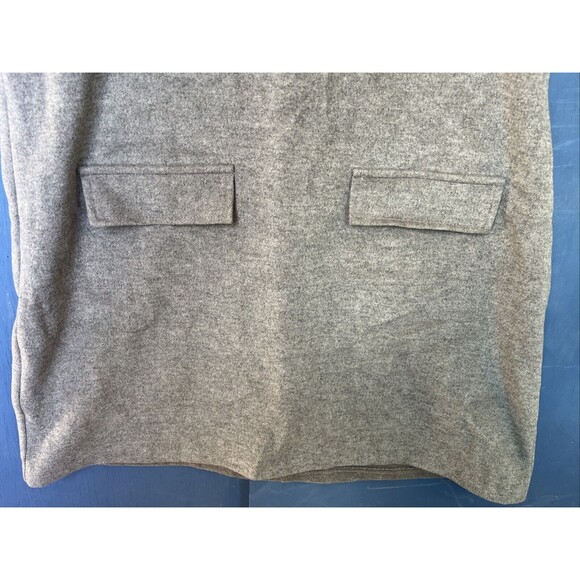Zara Sweater Dress Medium Gray Pocket Short Sleeve Preppy Casual Fall NEW NWT - Picture 3 of 6
